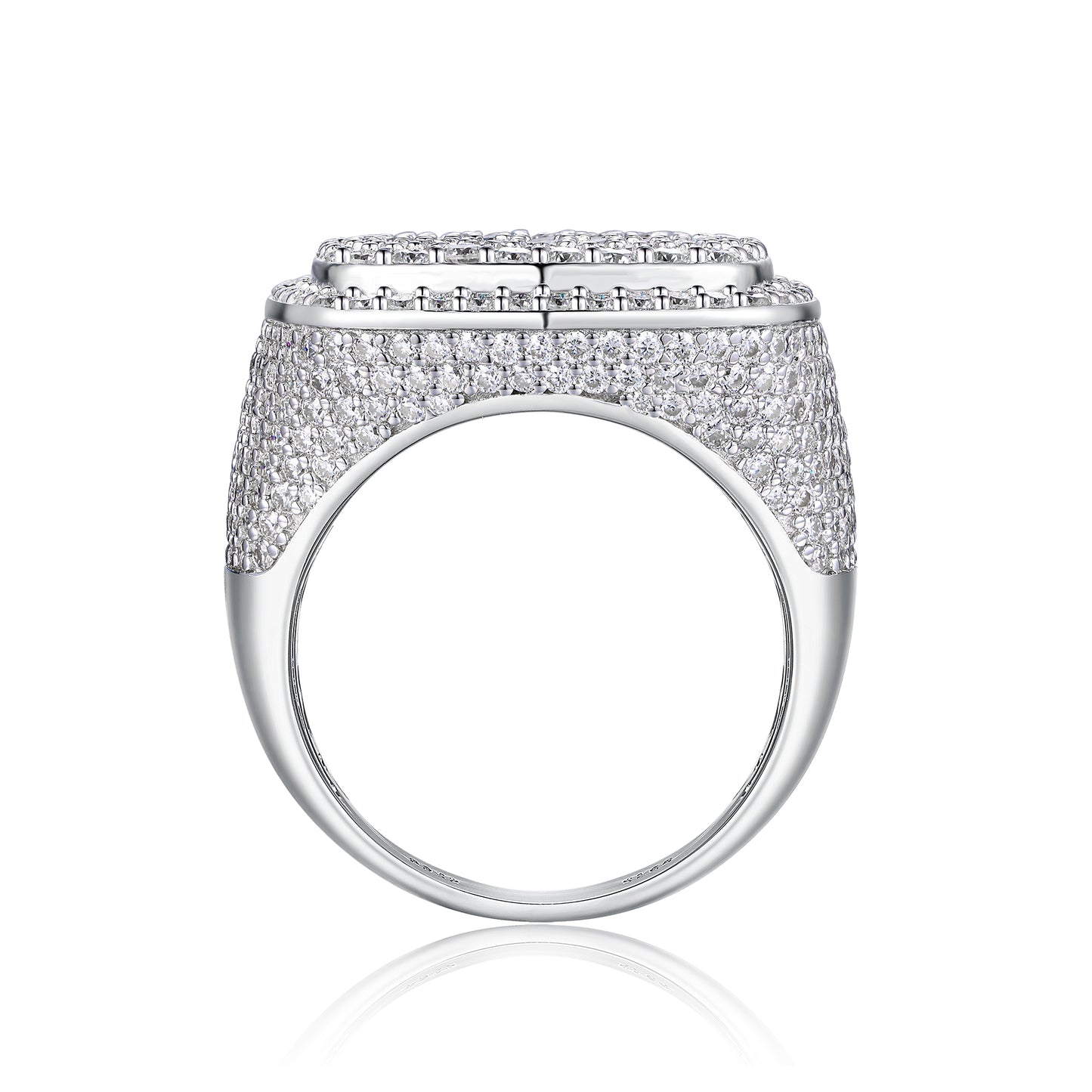 Royal Square Diamond — Signature Sterling Silver Ring