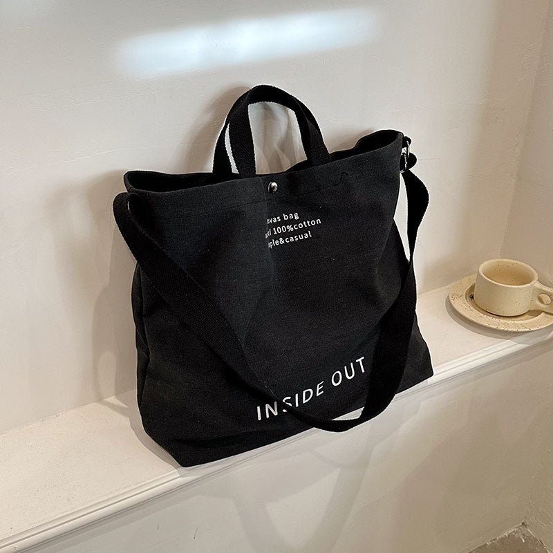 Casual Fashion Totes Alphabet Print Shoulder Bag