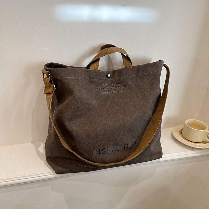Casual Fashion Totes Alphabet Print Shoulder Bag