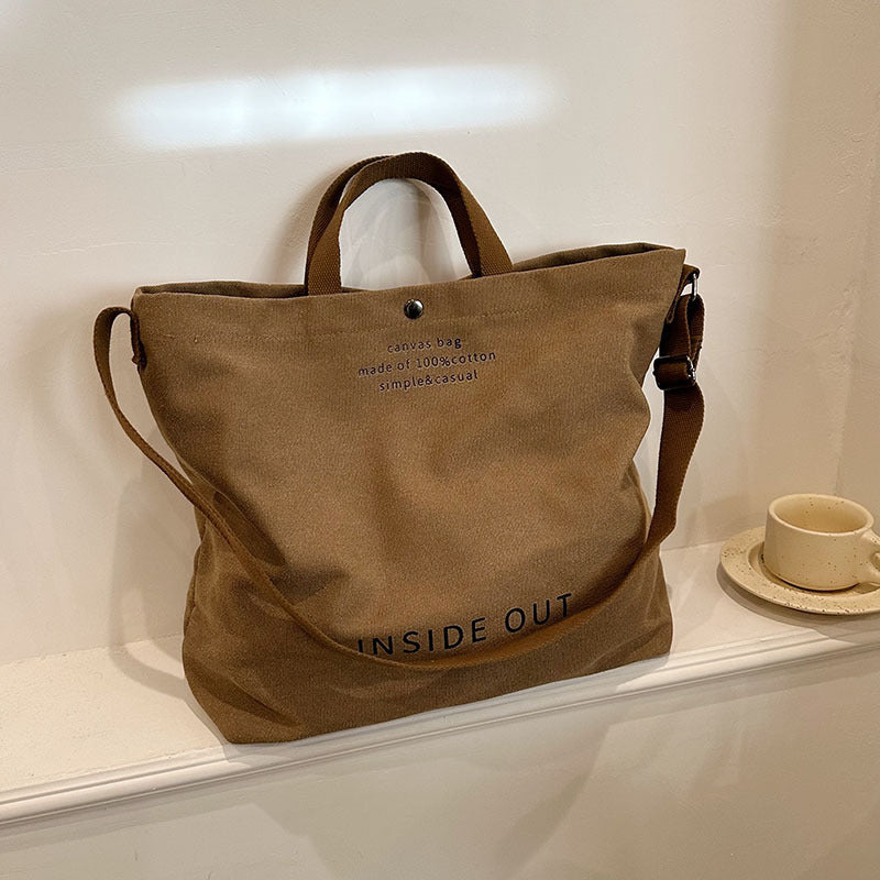 Casual Fashion Totes Alphabet Print Shoulder Bag