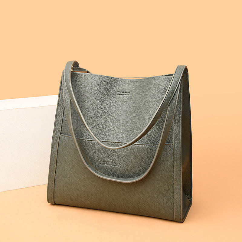 Solid Color Shoulder Bag