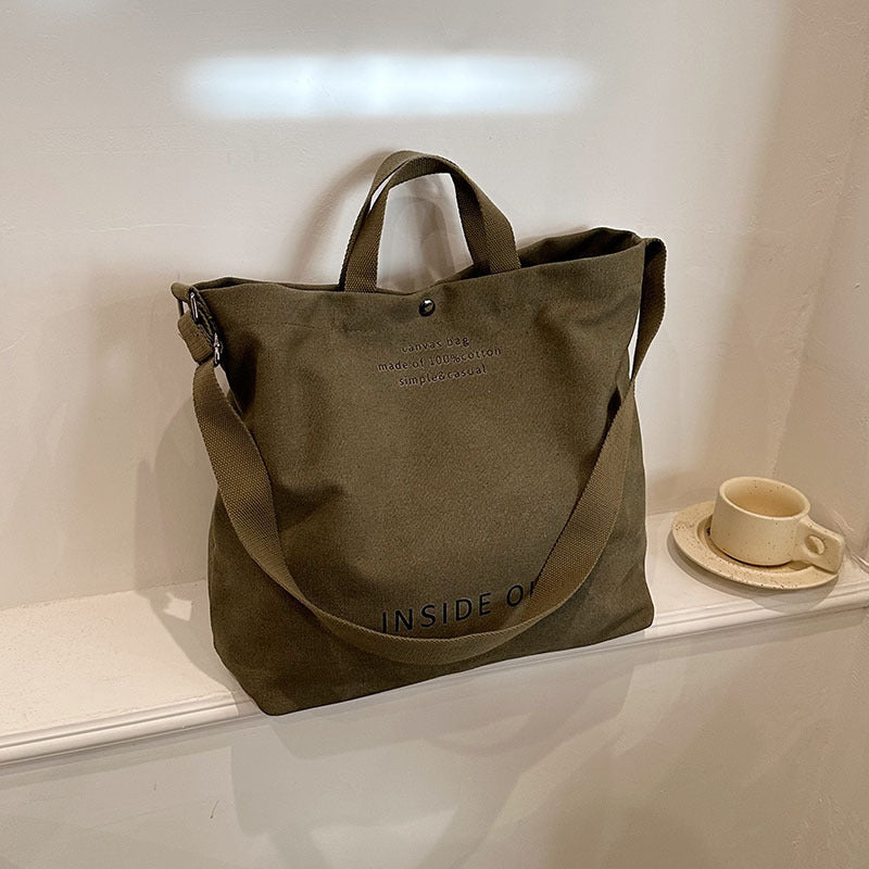 Casual Fashion Totes Alphabet Print Shoulder Bag
