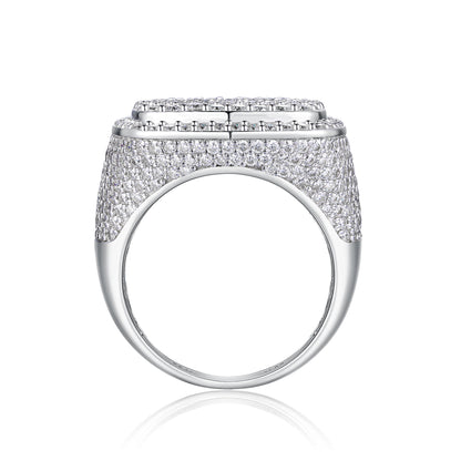 Royal Square Diamond — Signature Sterling Silver Ring