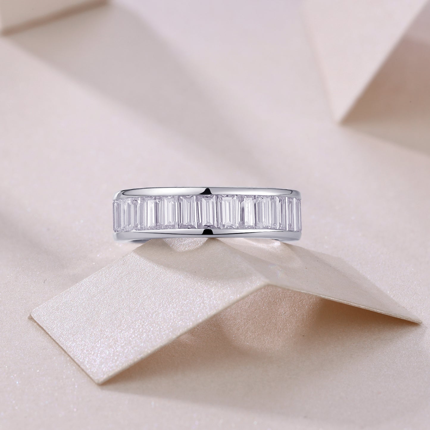 Heartbeat Notes — Signature Sterling Silver Ring (Square)