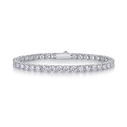 Gravitation — Signature Sterling Silver Bracelet (Luxury Moissanite)