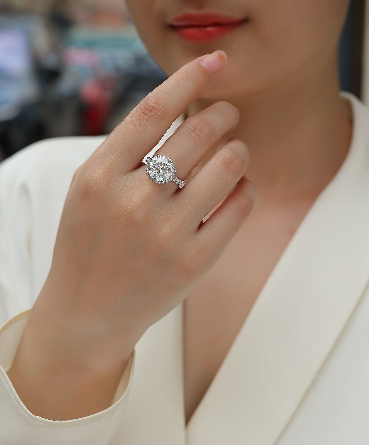 Starry Sky — Signature Sterling Silver Ring (5 Carats)