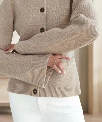 Chic Knitted Waist-Defined Cardigan Coat