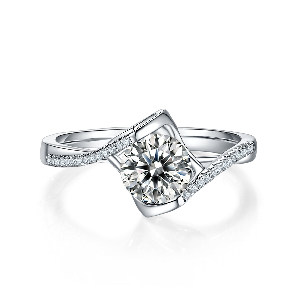 Dazzling Promise — Signature Sterling Silver Ring (1 Carat)