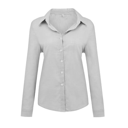 Loose Button Lapel Cardigan Top