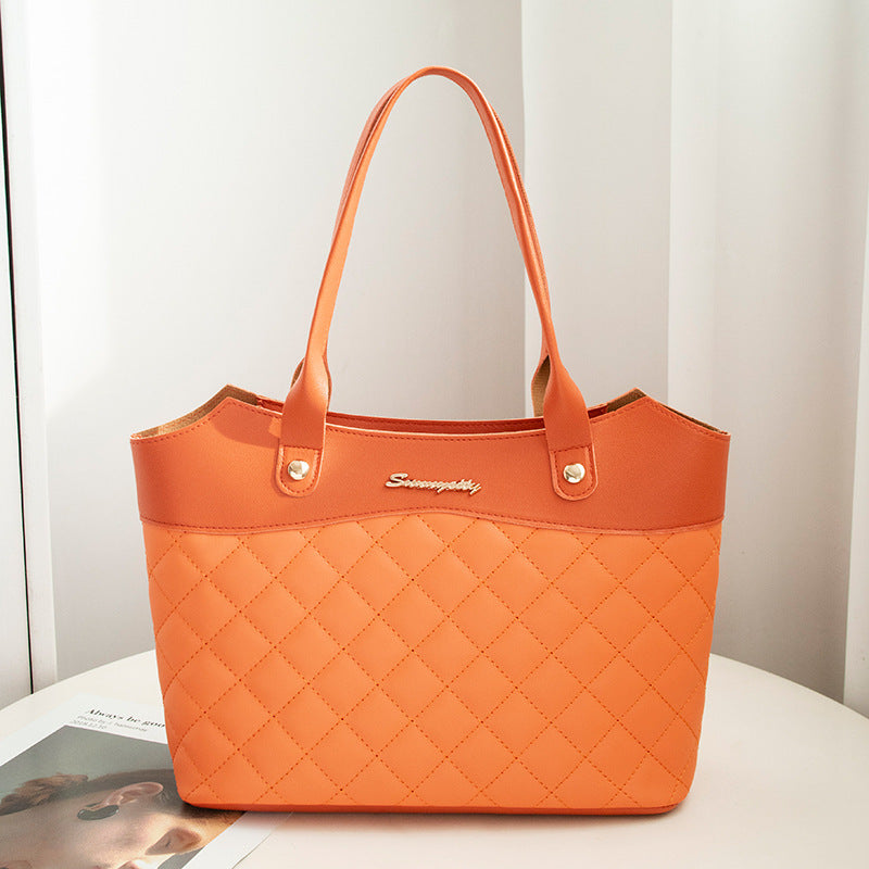 Rhombus Shopping Shoulder Crossbody Bag