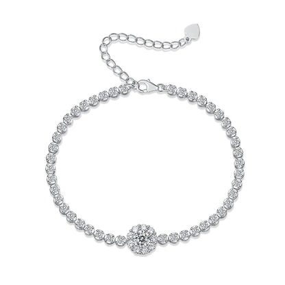 The Bridge Of Magpies — Signature Sterling Silver Bracelet (Luxury Moissanite)