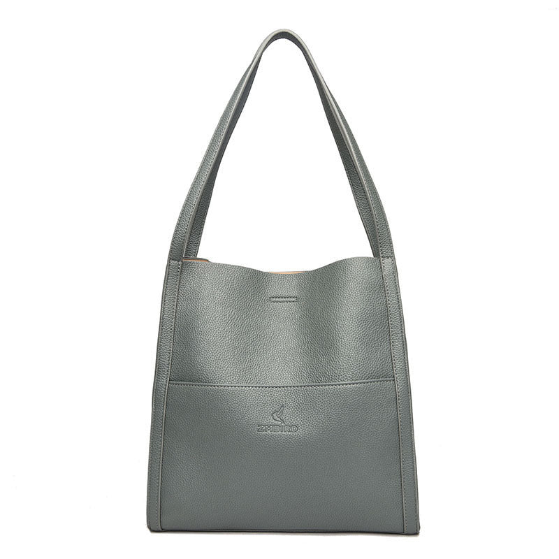 Solid Color Shoulder Bag