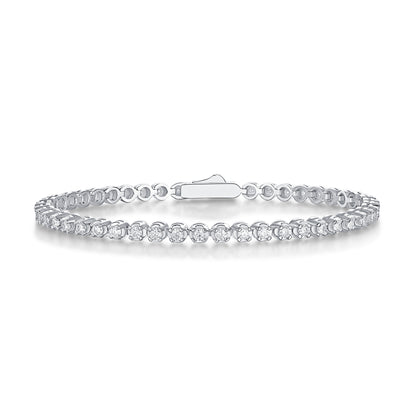 Starlight — Signature Sterling Silver Bracelet (Luxury Moissanite)