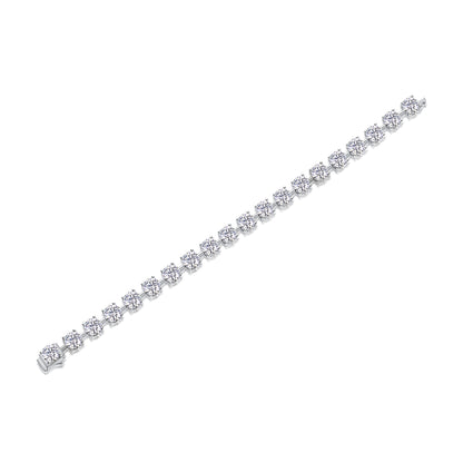 About Time — Signature Sterling Silver Bracelet (Luxury Moissanite)