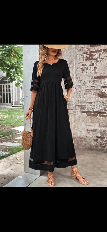 Five-quarter Sleeve Dress