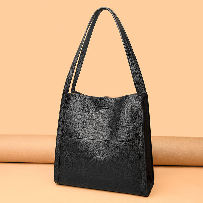 Solid Color Shoulder Bag