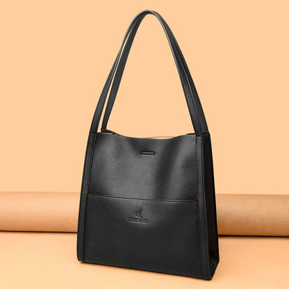 Solid Color Shoulder Bag