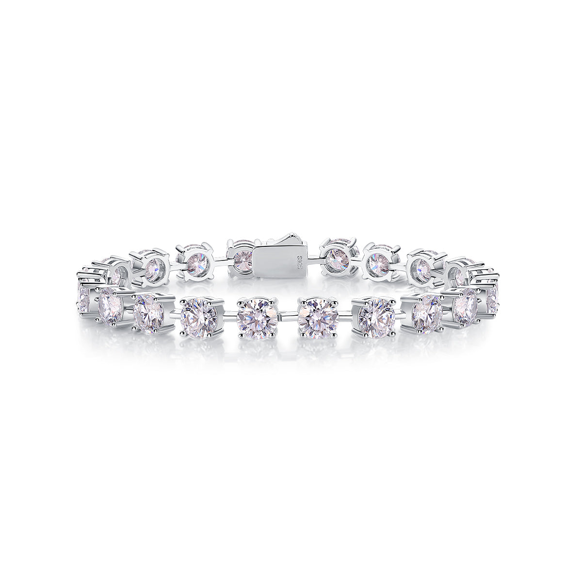 About Time — Signature Sterling Silver Bracelet (Luxury Moissanite)