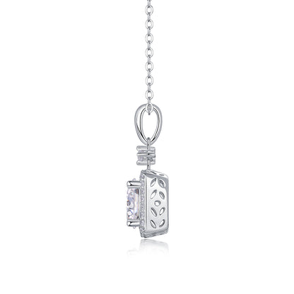 Innocent Mary — Signature Sterling Silver Pendant Necklace (Luxury Moissanite)