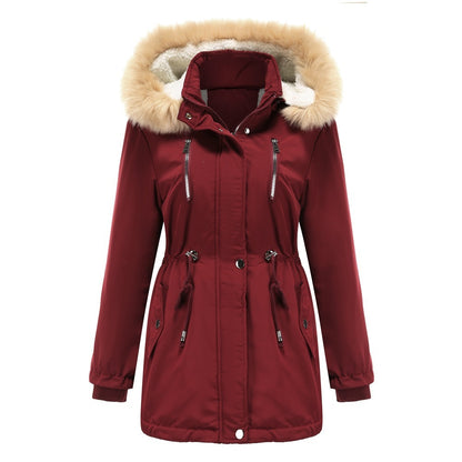 Detachable Hooded Fleece Winter Coat