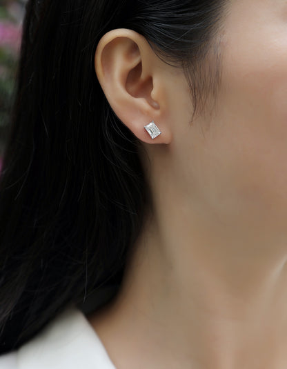 Sinking — Signature Sterling Silver Stud Earrings