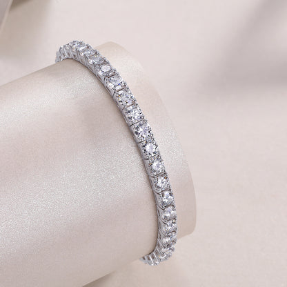 Gravitation — Signature Sterling Silver Bracelet (Luxury Moissanite)