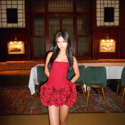 Tube Top Short Skirt Strapless