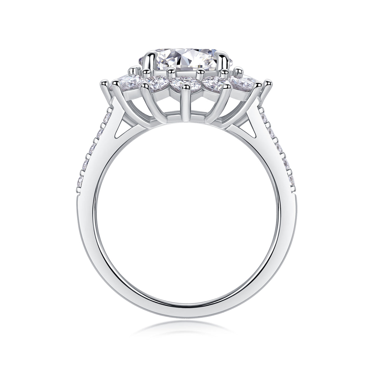 Sunflower — Signature Sterling Silver Ring (3 Carats)