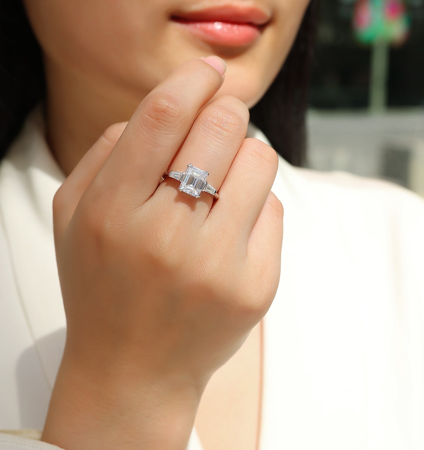 Starlight Mirror — Signature Sterling Silver Ring (Octagonal)