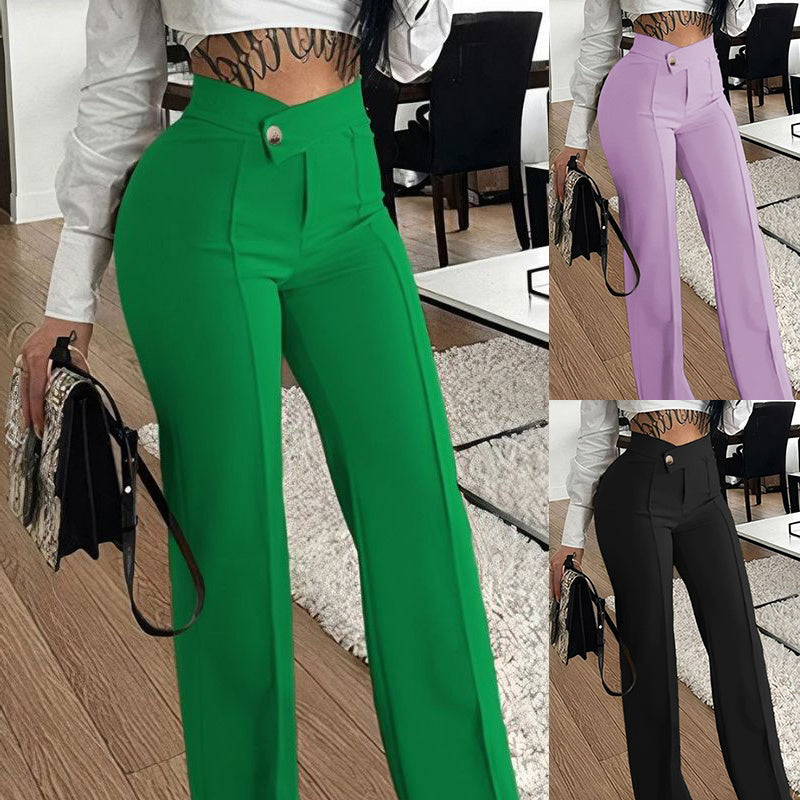 Slim Straight-leg Pants