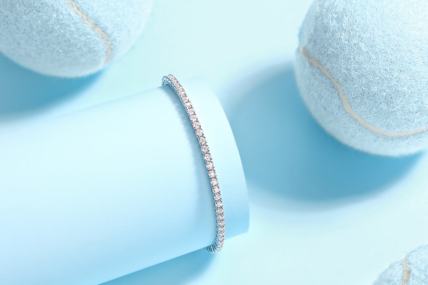 One Of A Kind — Signature Sterling Silver Bracelet (Luxury Moissanite)