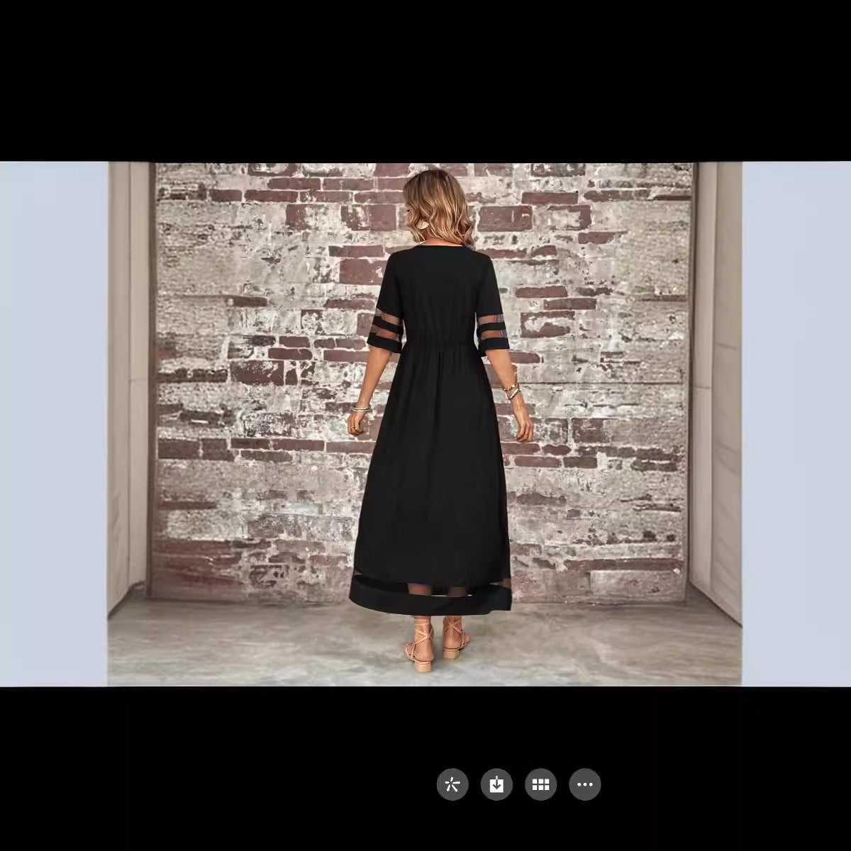 Five-quarter Sleeve Dress