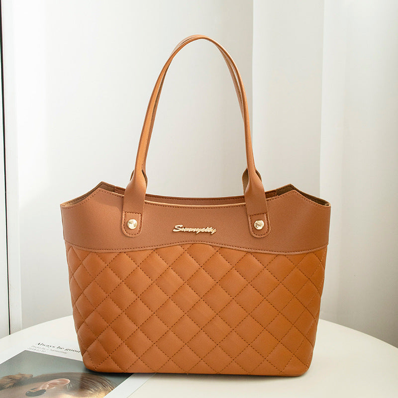 Rhombus Shopping Shoulder Crossbody Bag