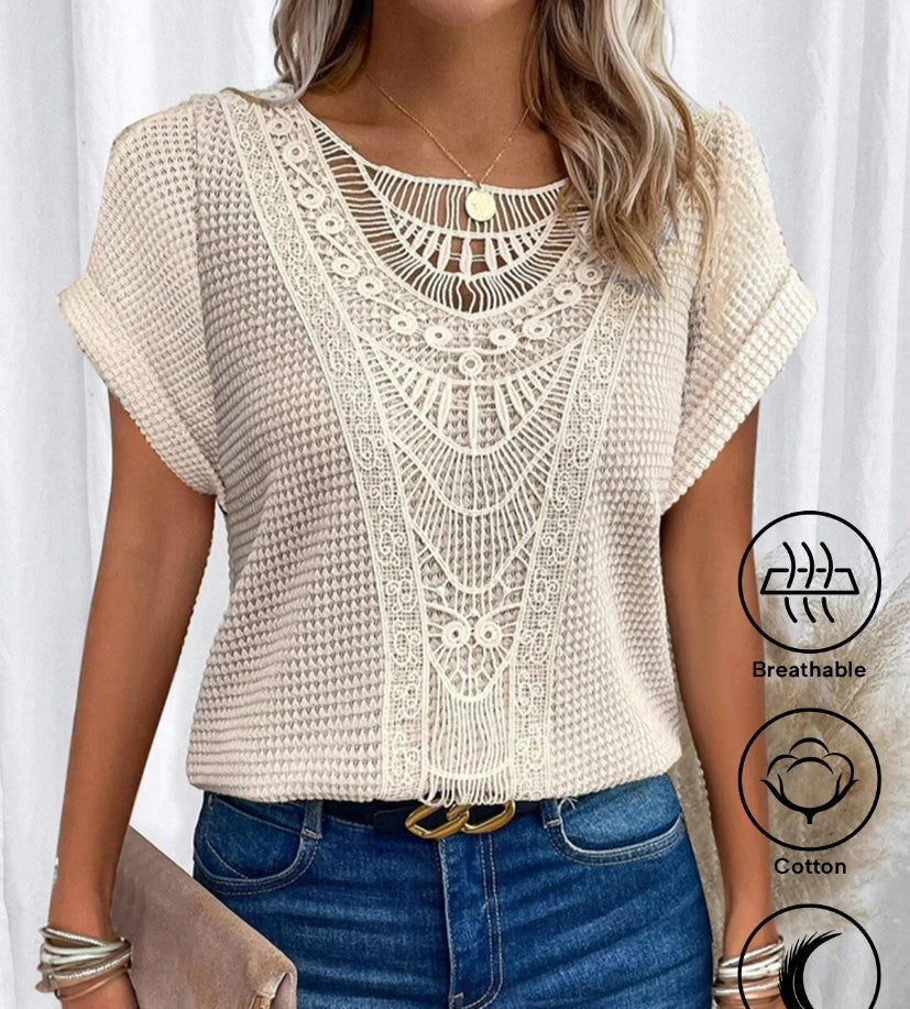 Hollow Out Short-sleeved T-shirt