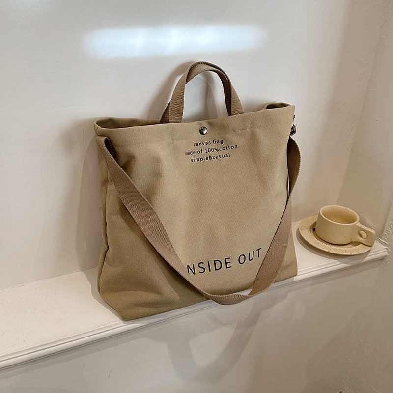 Casual Fashion Totes Alphabet Print Shoulder Bag