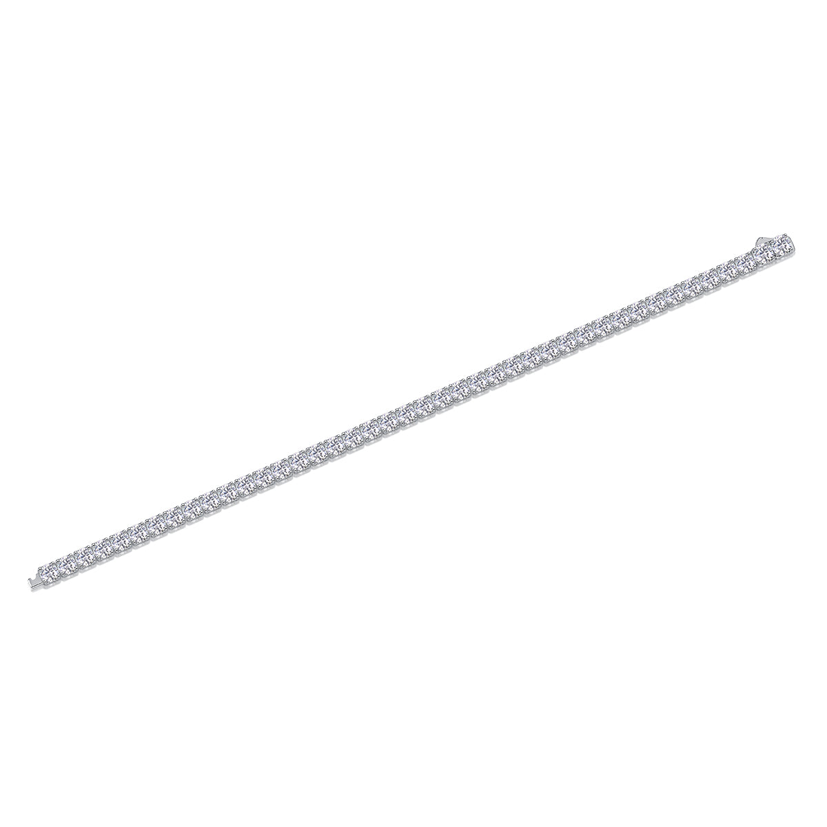 Gravitation — Signature Sterling Silver Bracelet (Luxury Moissanite)