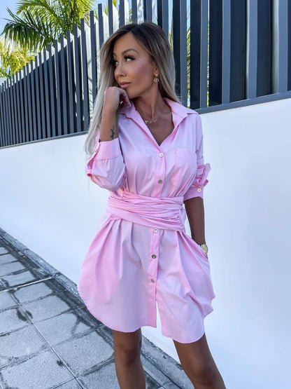 Multi-Color Rolled Sleeves Shirt
