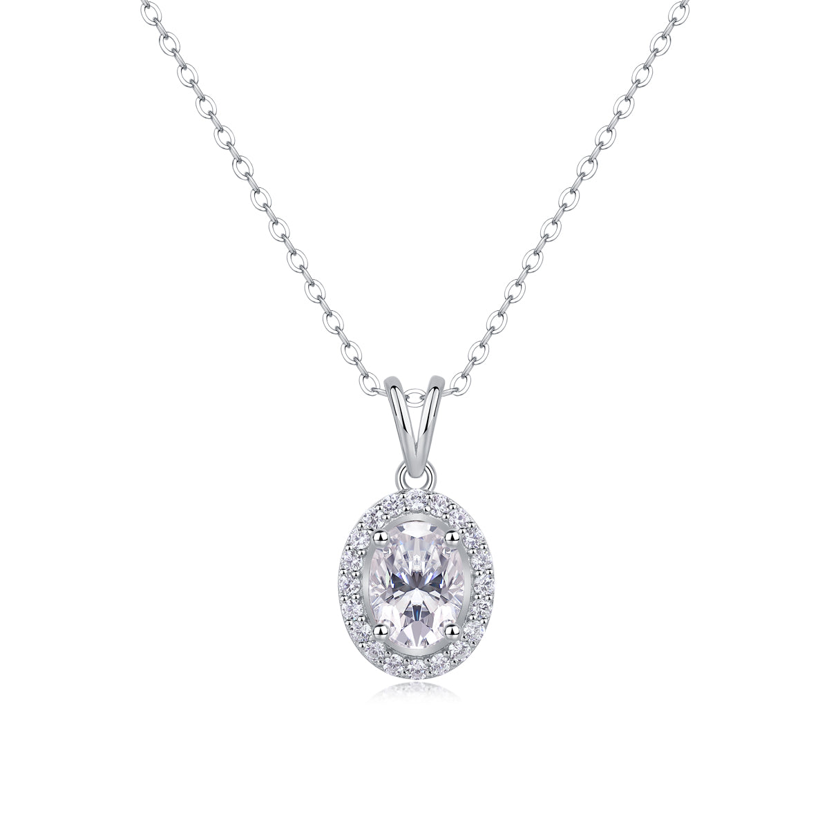 Infinite — Signature Sterling Silver Pendant Necklace (Luxury Moissanite)