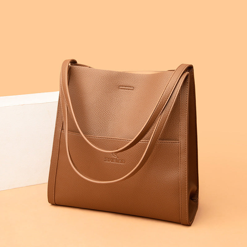 Solid Color Shoulder Bag