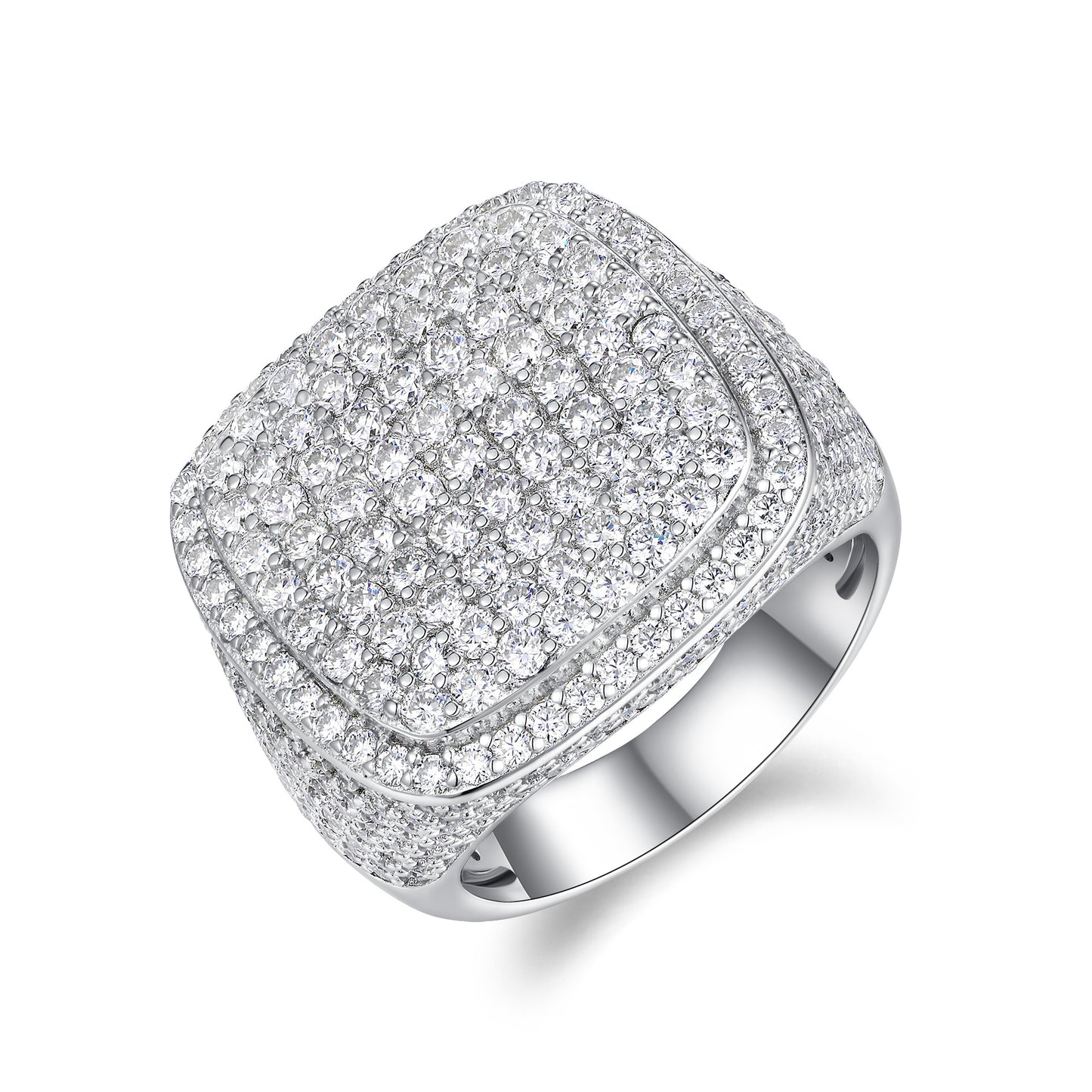 Royal Square Diamond — Signature Sterling Silver Ring