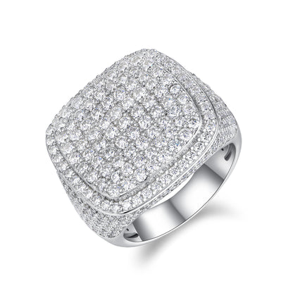 Royal Square Diamond — Signature Sterling Silver Ring