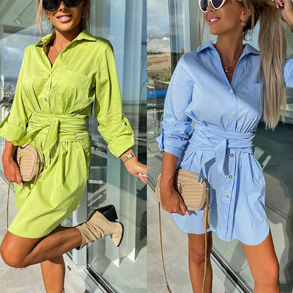 Multi-Color Rolled Sleeves Shirt
