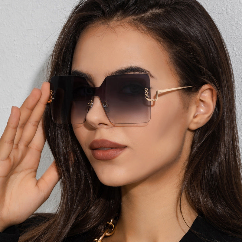 New Large Frame Square Sunglasses
