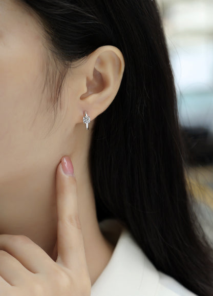 Set Out From The Heart — Signature Sterling Silver Stud Earrings (0.5 Carat)