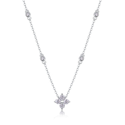 Radiant Star — Signature Sterling Silver Pendant Necklace (Luxury Moissanite)