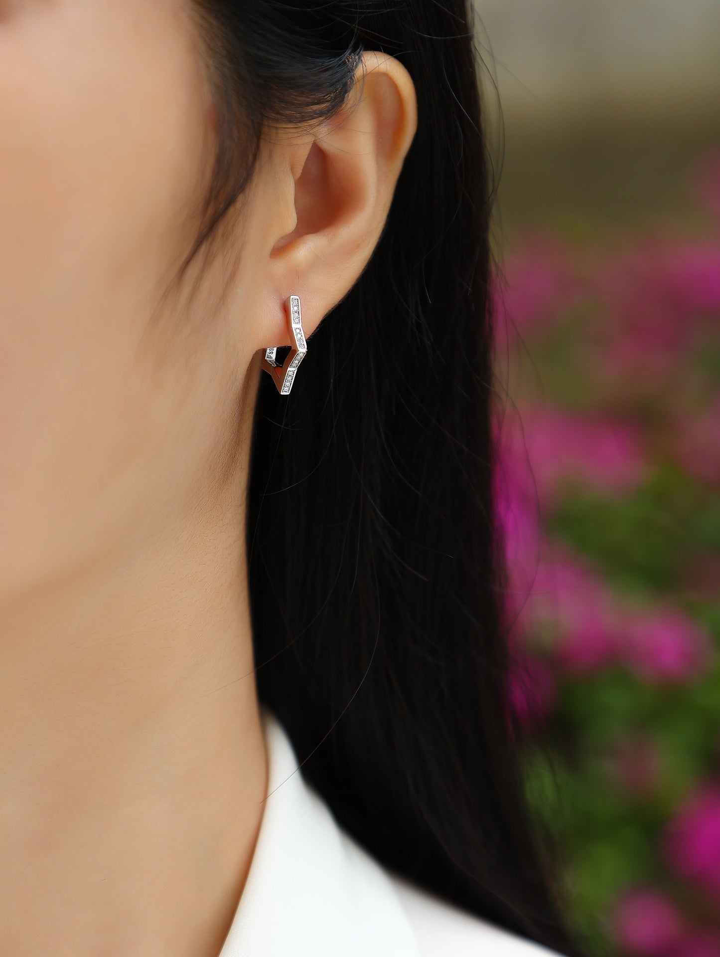 Star River Wandering — Signature Sterling Silver Stud Earrings