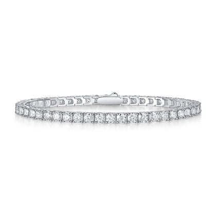 Unique — Signature Sterling Silver Bracelet (Luxury Moissanite)