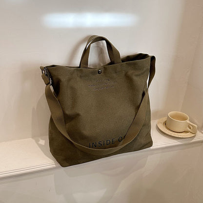 Casual Fashion Totes Alphabet Print Shoulder Bag