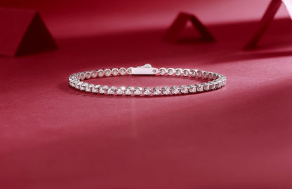 Starlight — Signature Sterling Silver Bracelet (Luxury Moissanite)