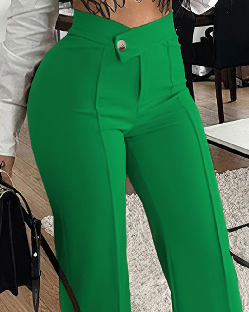 Slim Straight-leg Pants